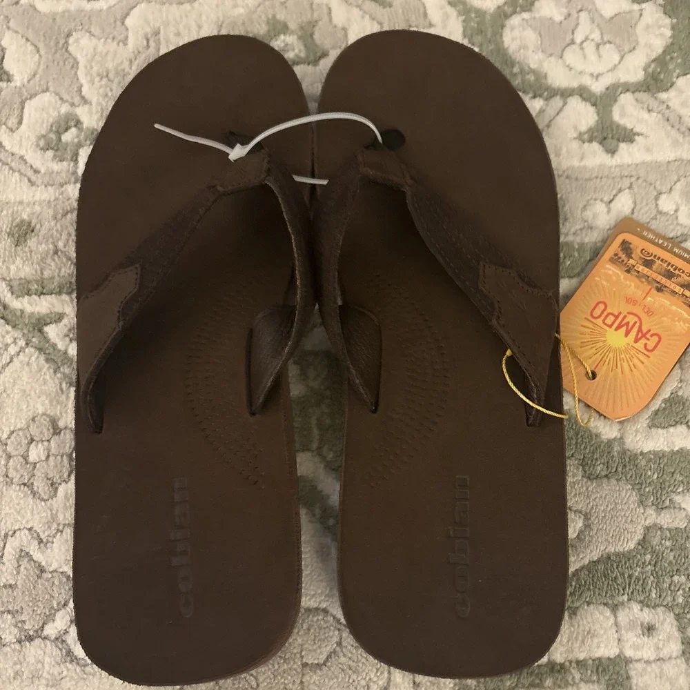 Cobian Lazo Brown Size 12‎ Mens Flip Flop Sandals